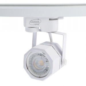 Трековый светильник Luazon Lighting под лампу Gu10, восемь граней, корпус белый 4044799 RSP //28-5